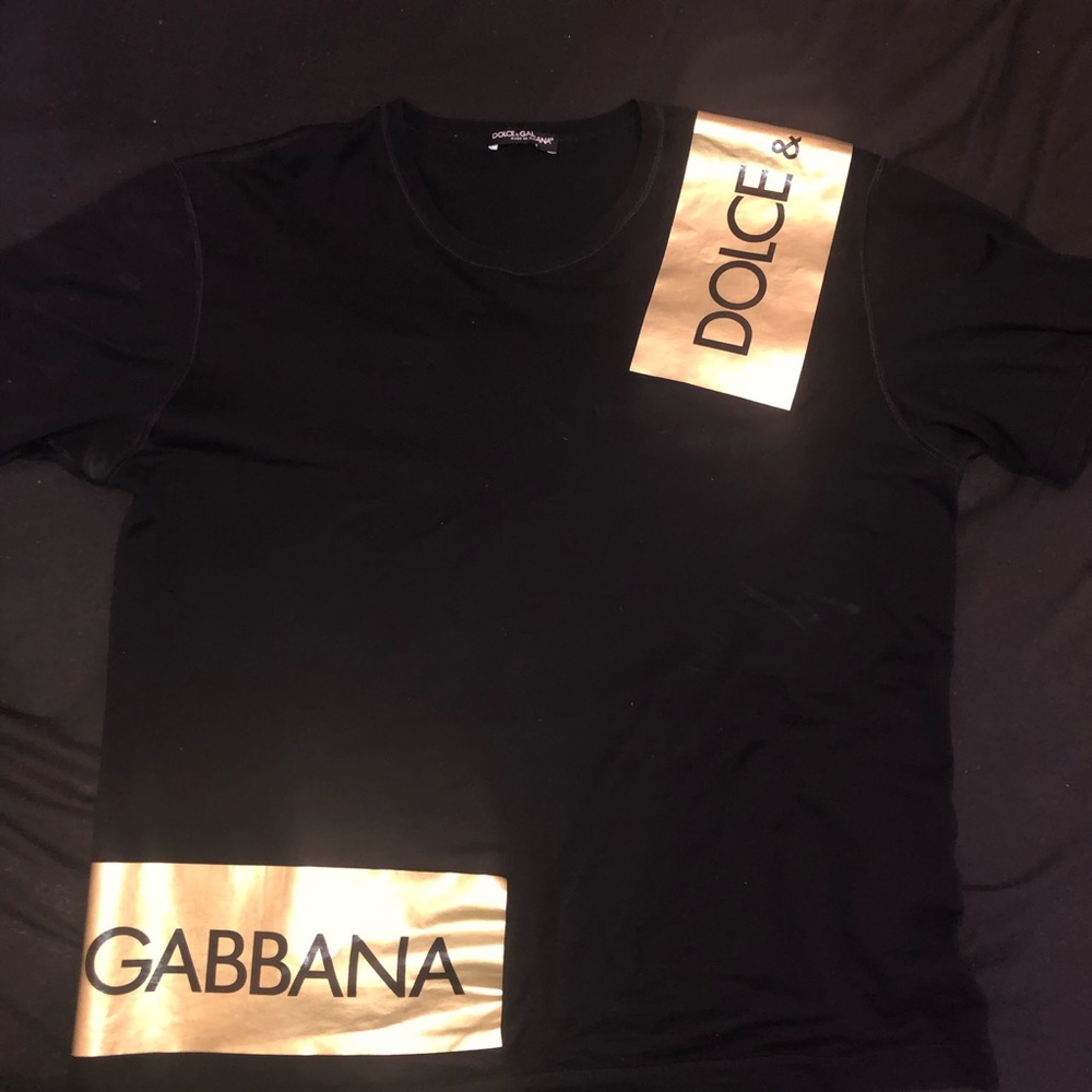 Black and gold Dolce & Gabbana Tee
